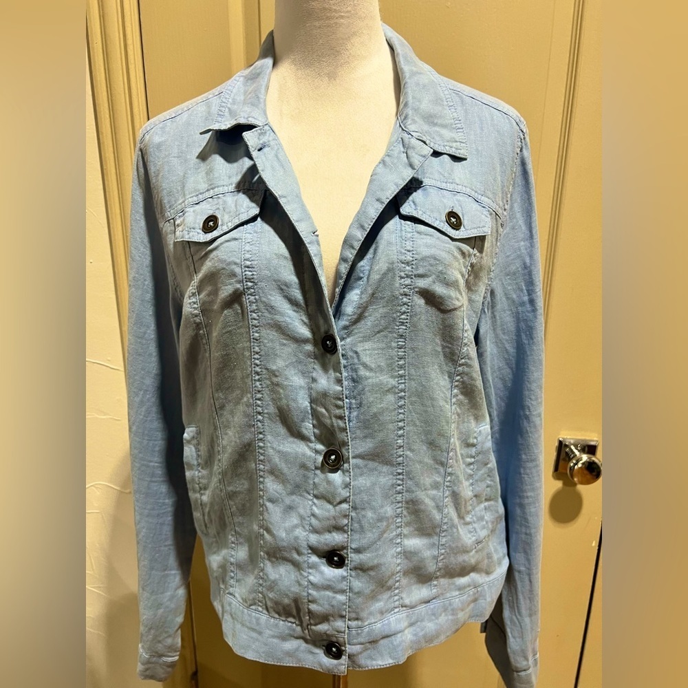NWT Michael Stars Button Up Denim Shacket Sz XL